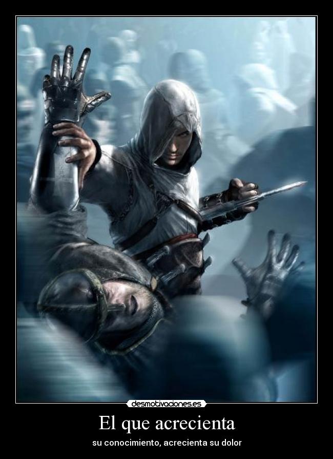 carteles assassins creed altair codice desmotivaciones