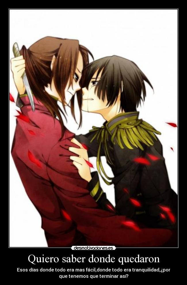 Quiero saber donde quedaron -