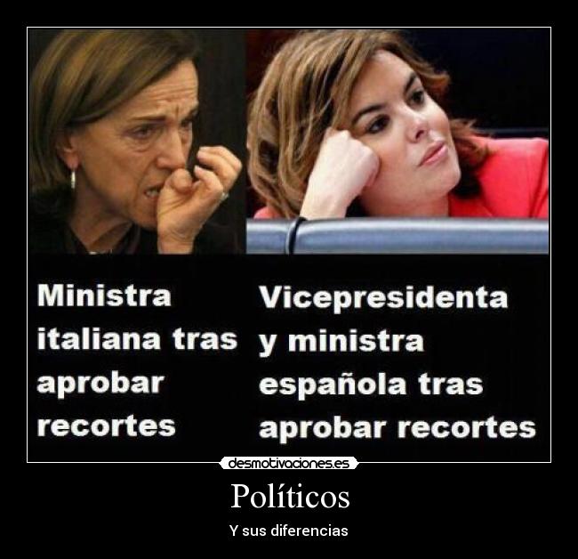 Políticos - Y sus diferencias