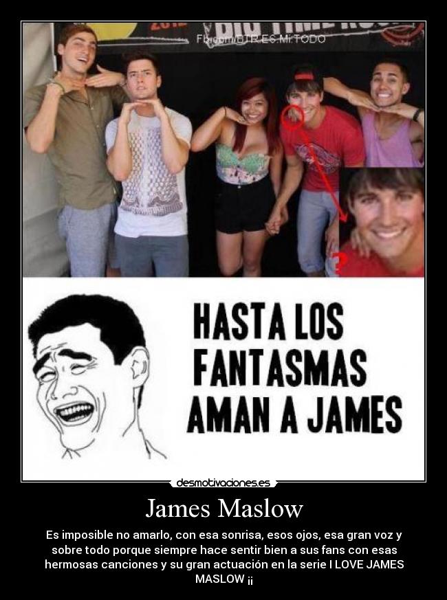 James Maslow - Es imposible no amarlo, con esa sonrisa, esos ojos, esa gran voz y
sobre todo porque siempre hace sentir bien a sus fans con esas
hermosas canciones y su gran actuación en la serie I LOVE JAMES
MASLOW♥¡¡