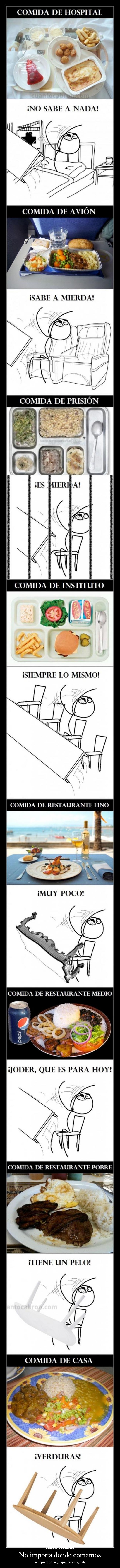 No importa donde comamos -