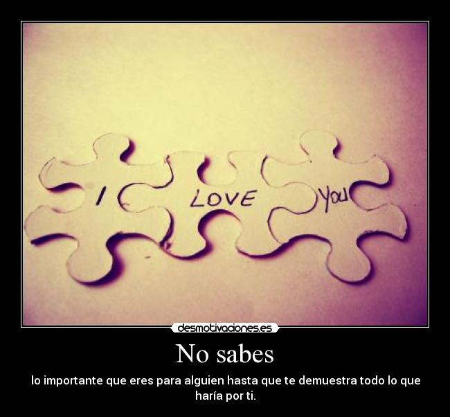 No sabes - 