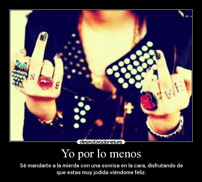 Yo por lo menos - 