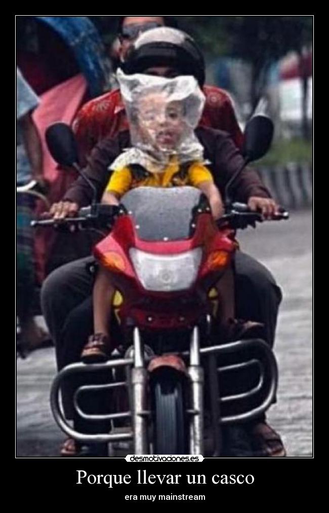 Porque llevar un casco -