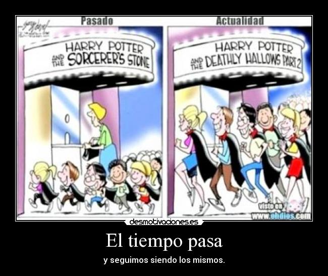 carteles tiempo pasa iguales desmotivaciones