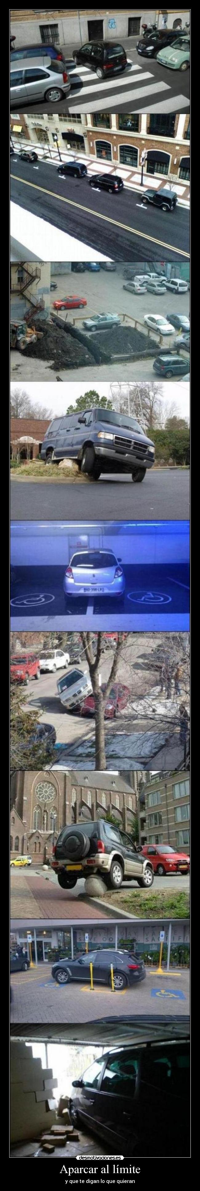Aparcar al límite -