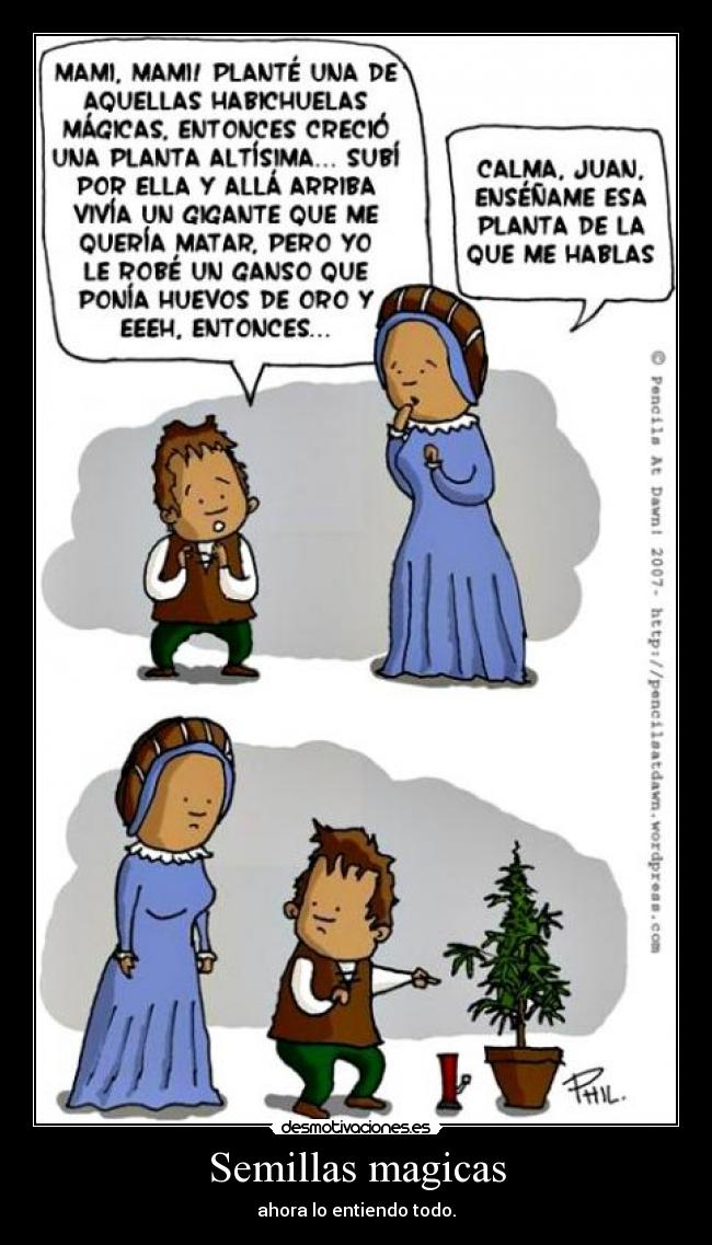 Semillas magicas - ahora lo entiendo todo.