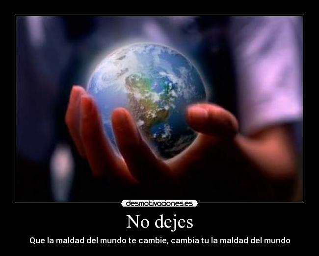 No dejes -