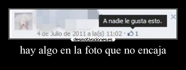 hay algo en la foto que no encaja -