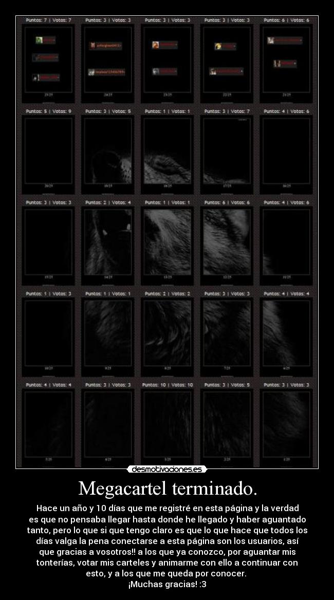 Megacartel terminado. -