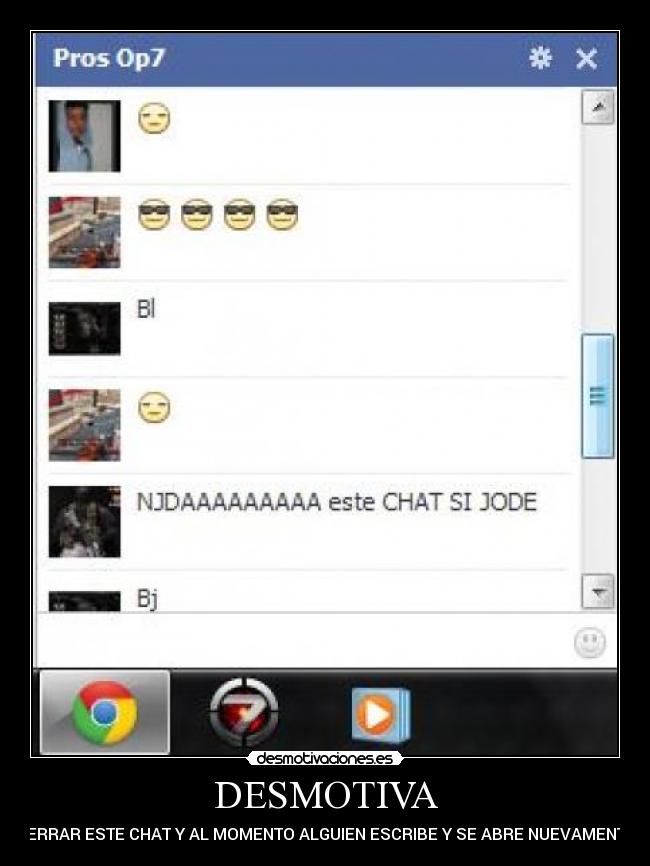 carteles chat molesto desmotivaciones