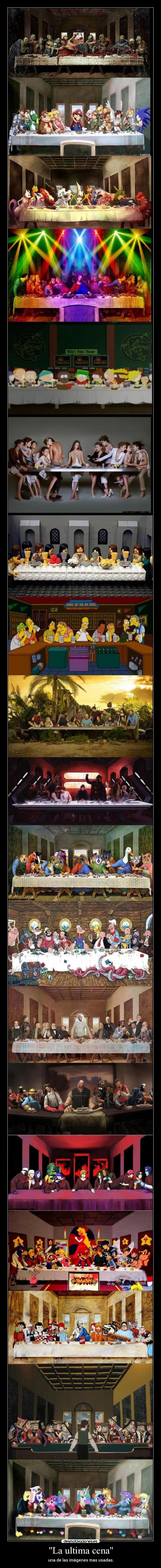 La ultima cena - una de las imágenes mas usadas.