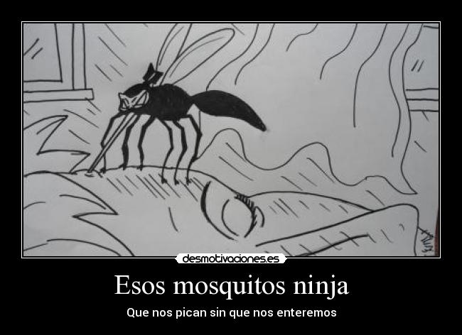 Esos mosquitos ninja - 