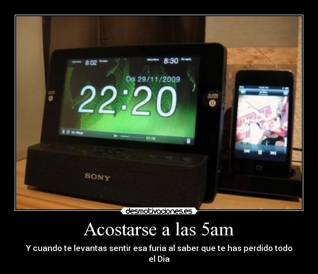 Acostarse a las 5am - 