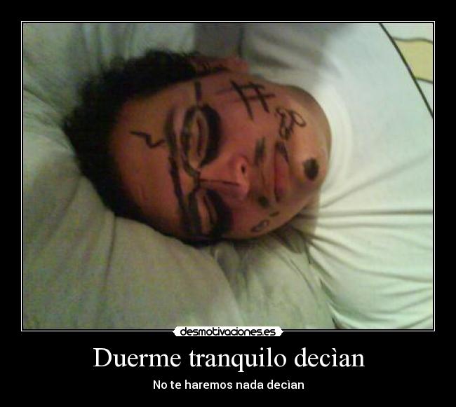 carteles duerme tranquilo decian haremos nada decian desmotivaciones