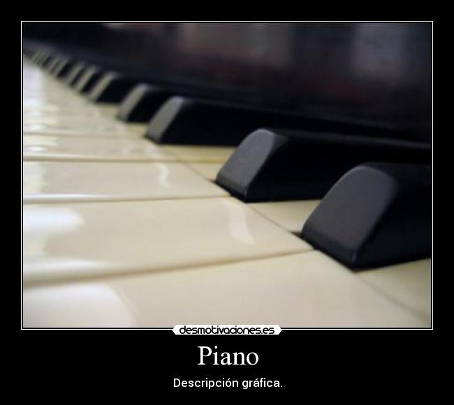 Piano - Descripción gráfica.