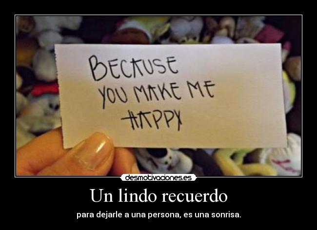 Un lindo recuerdo - 