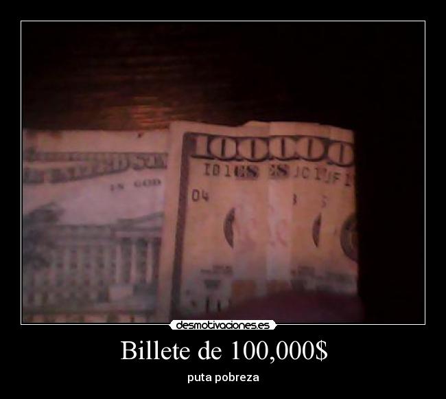 Billete de 100,000$ - 