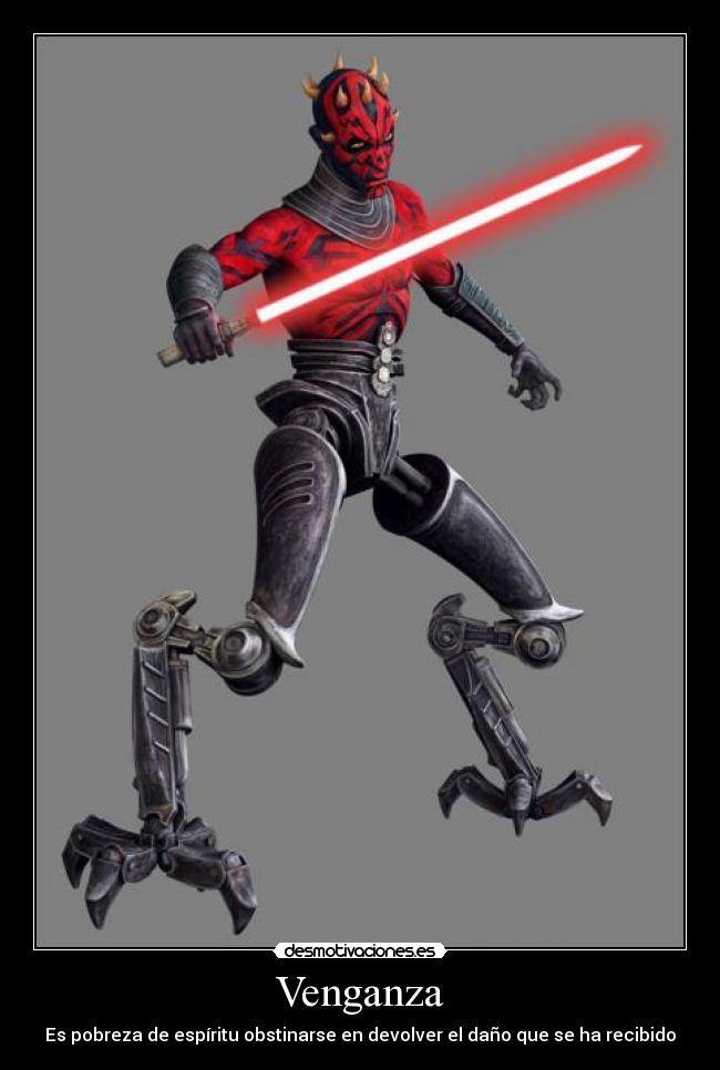 Venganza - Es pobreza de espíritu obstinarse en devolver el daño que se ha recibido