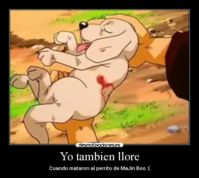 Yo tambien llore - Cuando mataron al perrito de MaJin Boo :(