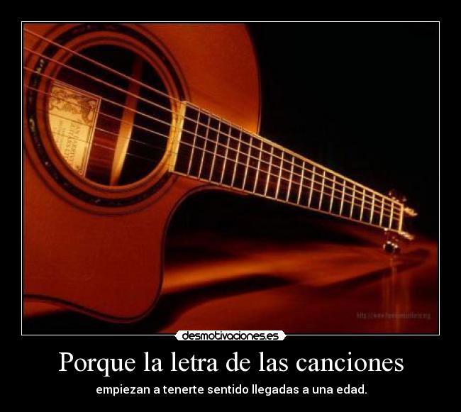 Porque la letra de las canciones - 