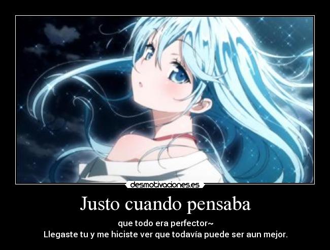 Justo cuando pensaba -