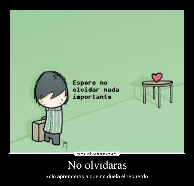 No olvidaras - 