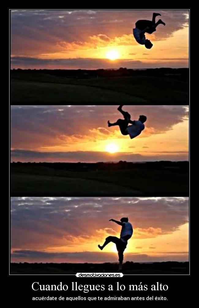 Cuando llegues a lo más alto -
