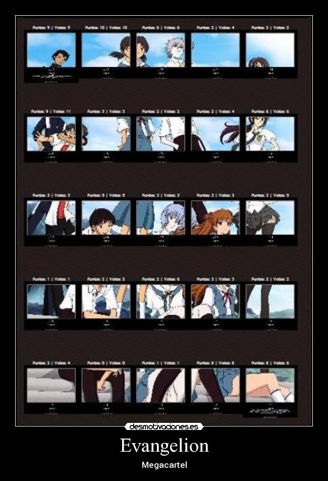 carteles evangelion megacartel completo desmotivaciones