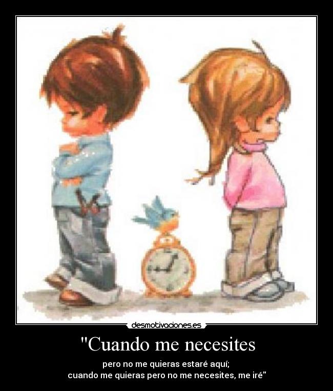 Cuando me necesites -