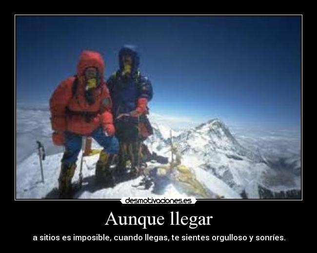 Aunque llegar -
