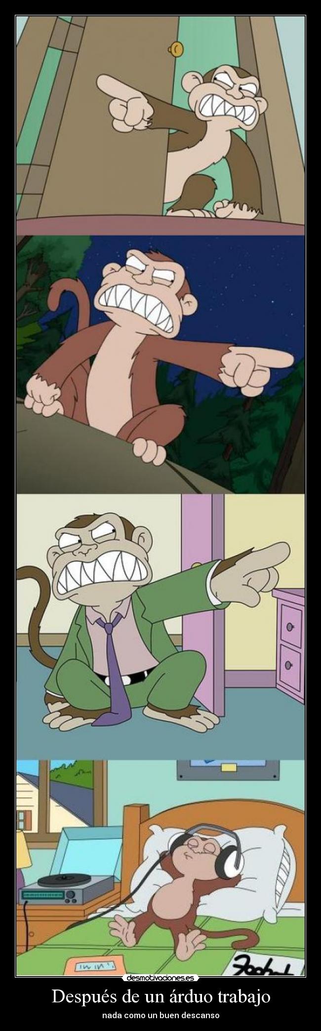 Después de un árduo trabajo - nada como un buen descanso
