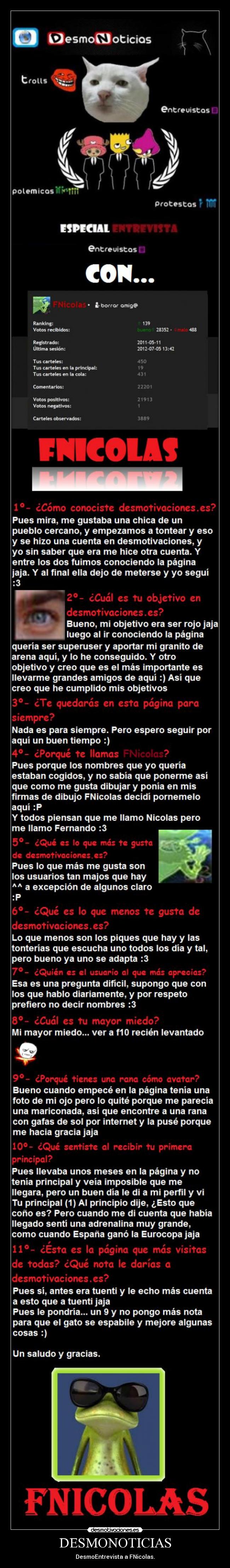 carteles fnicolas rana gafas sol eften f10 recien levantado molaxd desmonoticias desmoentrevista desmotivaciones