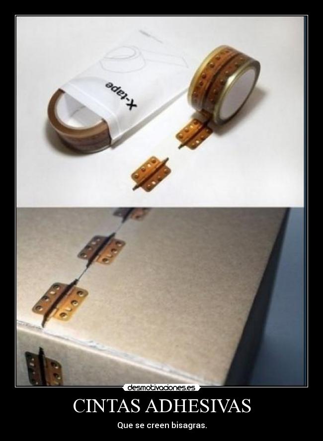 CINTAS ADHESIVAS - Que se creen bisagras.