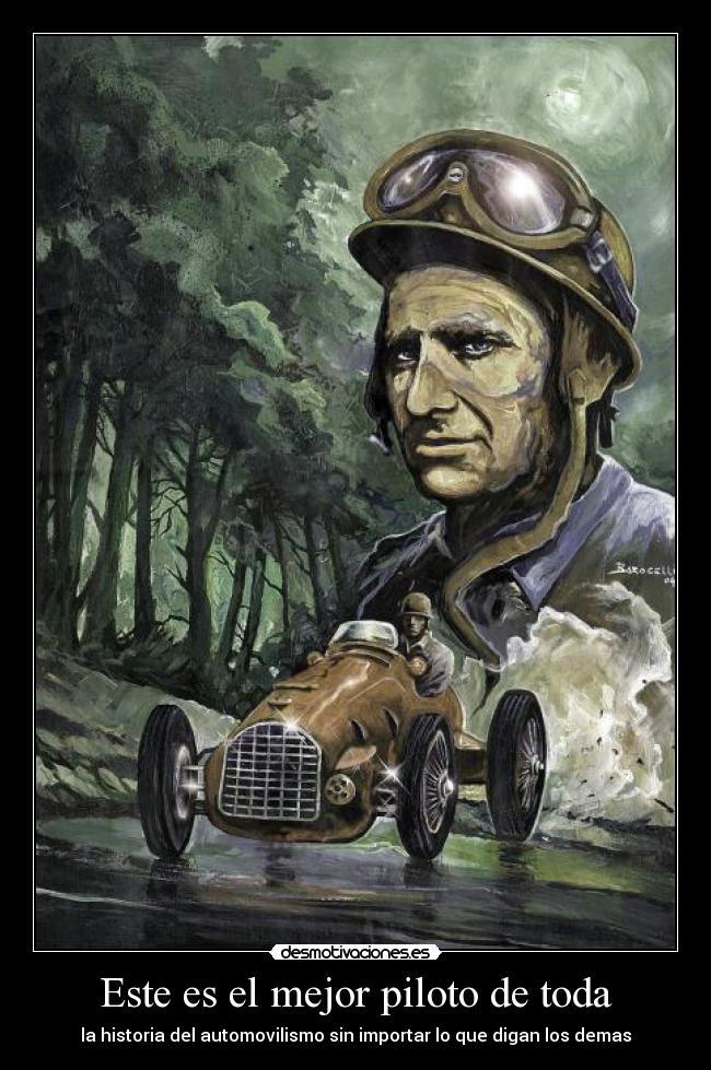 Este es el mejor piloto de toda - la historia del automovilismo sin importar lo que digan los demas
