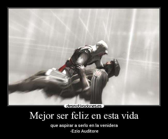 carteles vida assassins creed desmotivaciones
