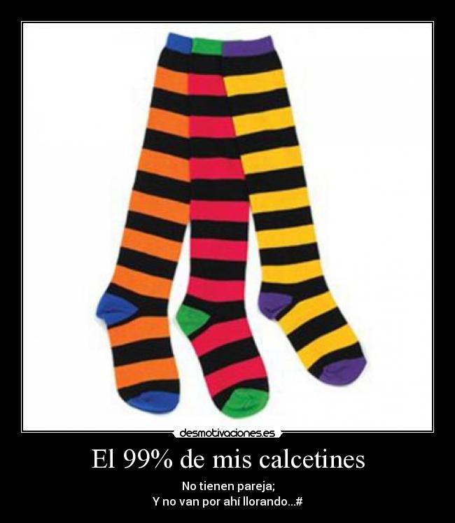 El 99% de mis calcetines -