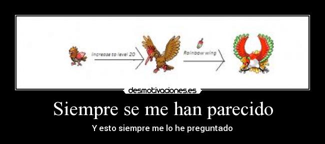 carteles pokemon spearow fearow hooh desmotivaciones