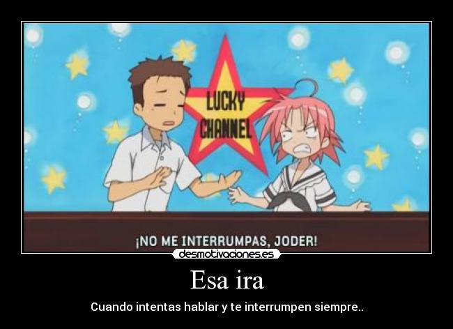 carteles anime manga otaku lucky star amigo nigatsu desmotivaciones