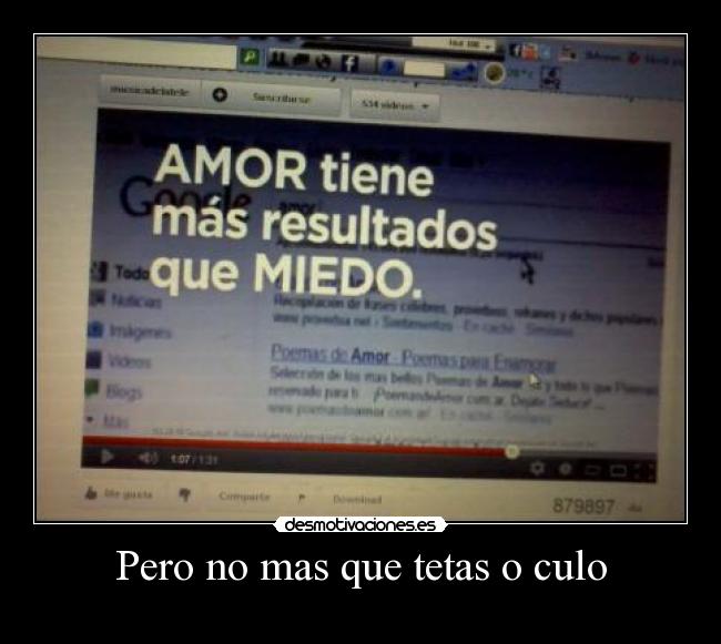 Pero no mas que tetas o culo - 
