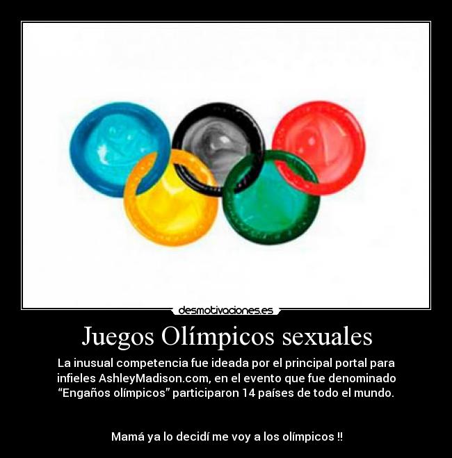 carteles juegos olimpicos sexuales sexo voy hablar sere desmotivaciones