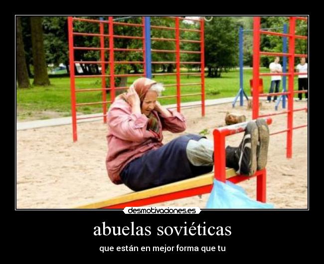 abuelas soviéticas - que están en mejor forma que tu