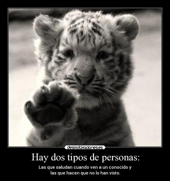 Hay dos tipos de personas: -