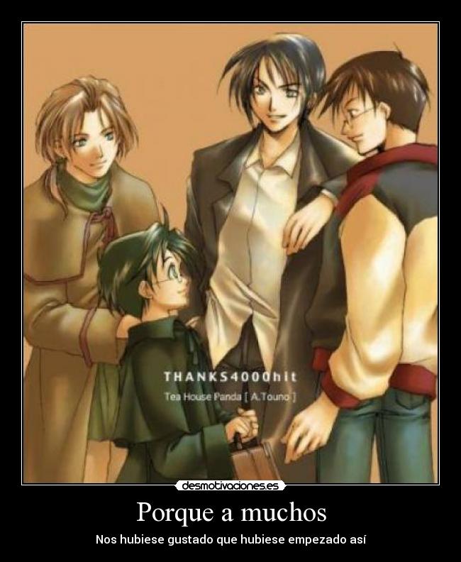 Porque a muchos - Nos hubiese gustado que hubiese empezado así