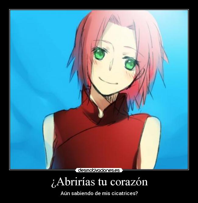 ¿Abrirías tu corazón - Aún sabiendo de mis cicatrices?