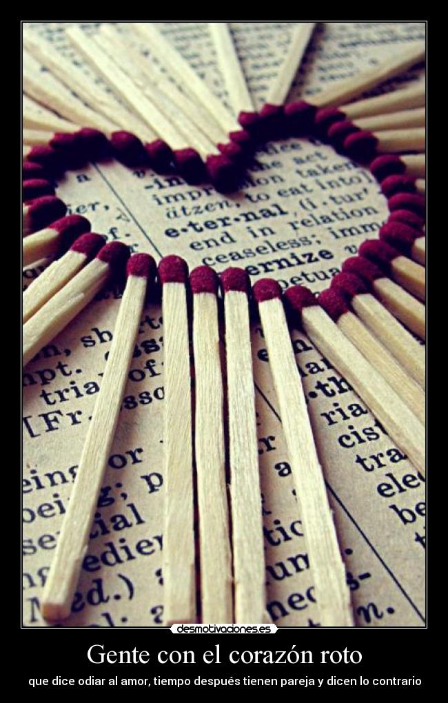 Gente con el corazón roto -