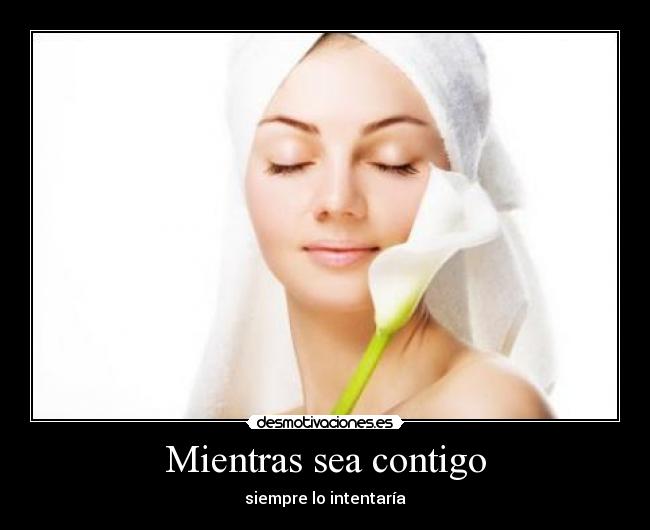 Mientras sea contigo - siempre lo intentaría