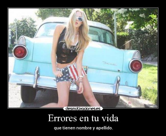 Errores en tu vida -