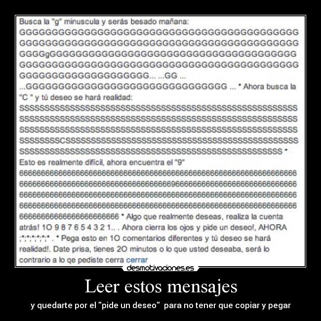 Leer estos mensajes -