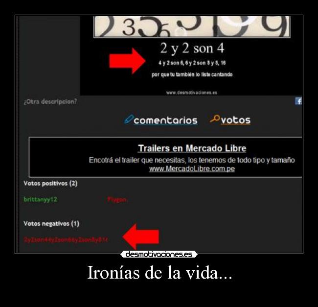 Ironías de la vida... - 